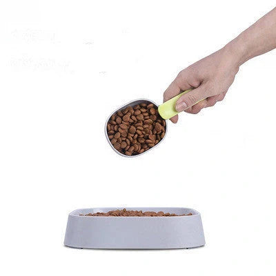 ABS pet food spoon for cats and dogs, 20cm in length, durable and lightweight
