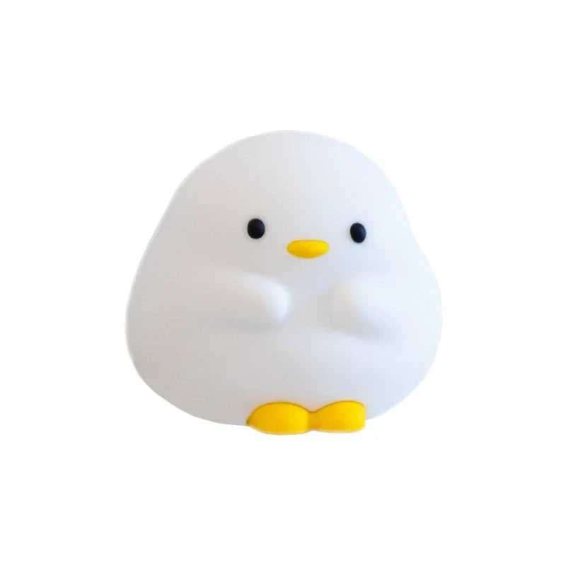 Cute duck-shaped LED night light with soft, adjustable glow for cozy bedtime