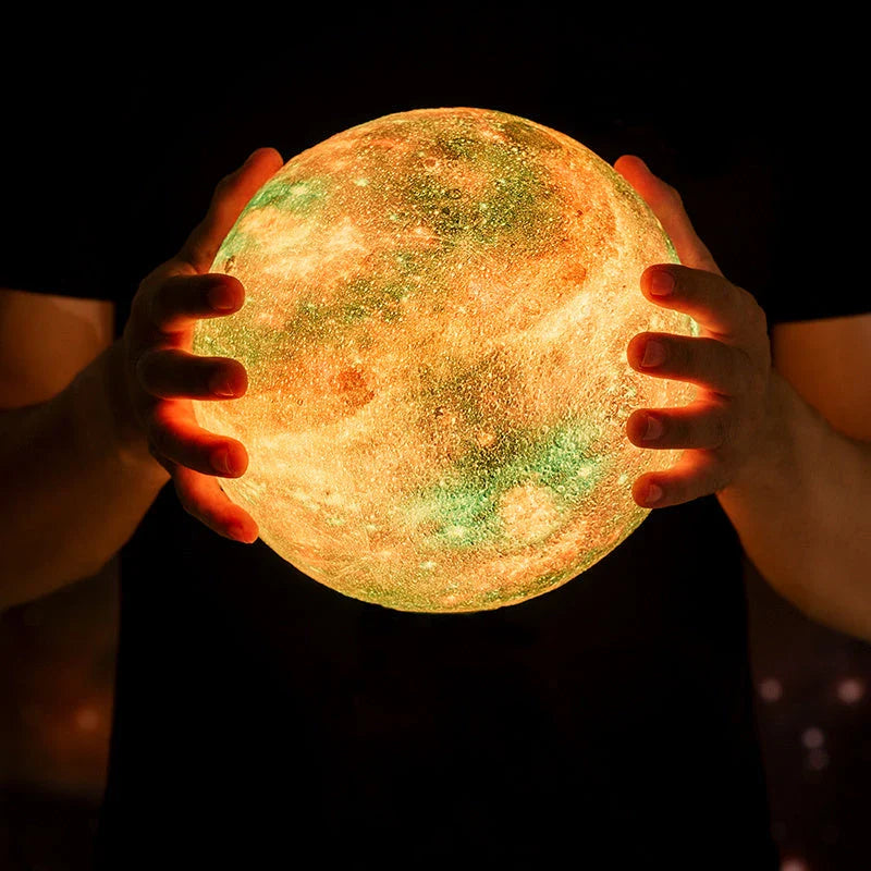 Enchanting 3D Galaxy Moon Lamp with USB Charging and Remote Control - Create a mesmerising celestial atmosphere in your home