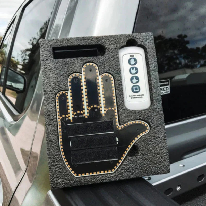 Attention-Grabbing Gesture Light: Illuminate Your Driving Expressions with 176 Bright LED Bulbs and Three Gesture Modes