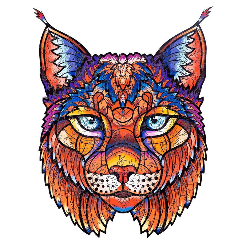 Charming wooden animal puzzles featuring a variety of wild creatures like foxes, wolves, and owls, perfect for a unique Christmas gift.