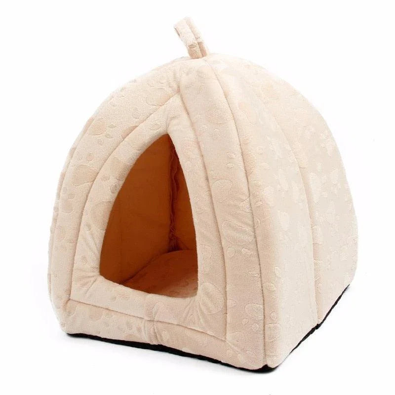 Soft, cosy cotton cat bed with stylish design for your feline friend's comfort