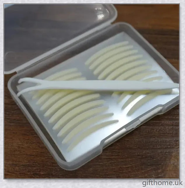 Double eyelid tape for heavy hooded eyes, featuring 120 pairs of eyelid lifter strips to enhance the appearance of the eyes.