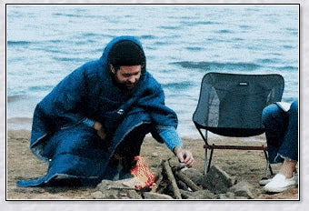 Sleeping Bag Hoodie Poncho in various colours, featuring a cosy design for outdoor activities