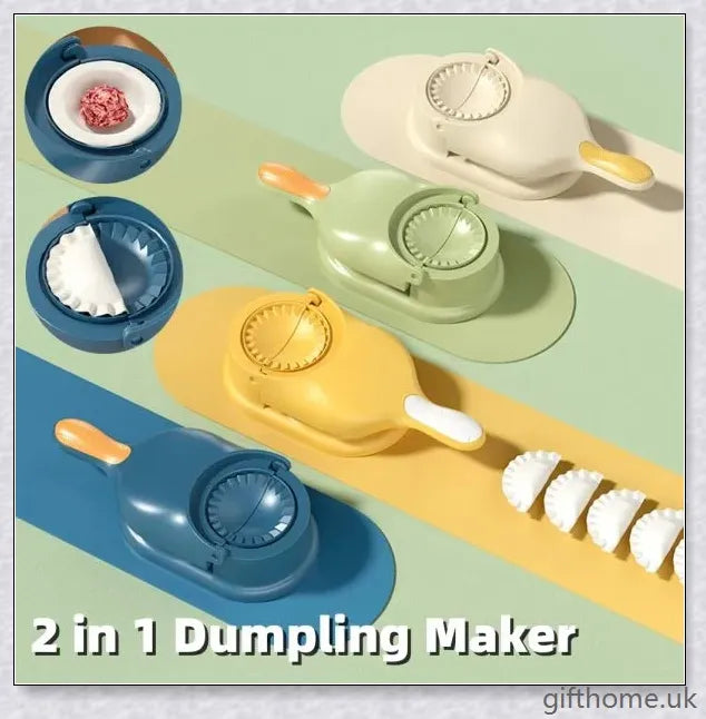2-in-1 dumpling maker tool for creating perfectly shaped homemade dumplings in the kitchen