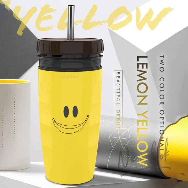 Twist Cup travel tumbler with twist-top mechanism and double-wall insulation for hot and cold drinks