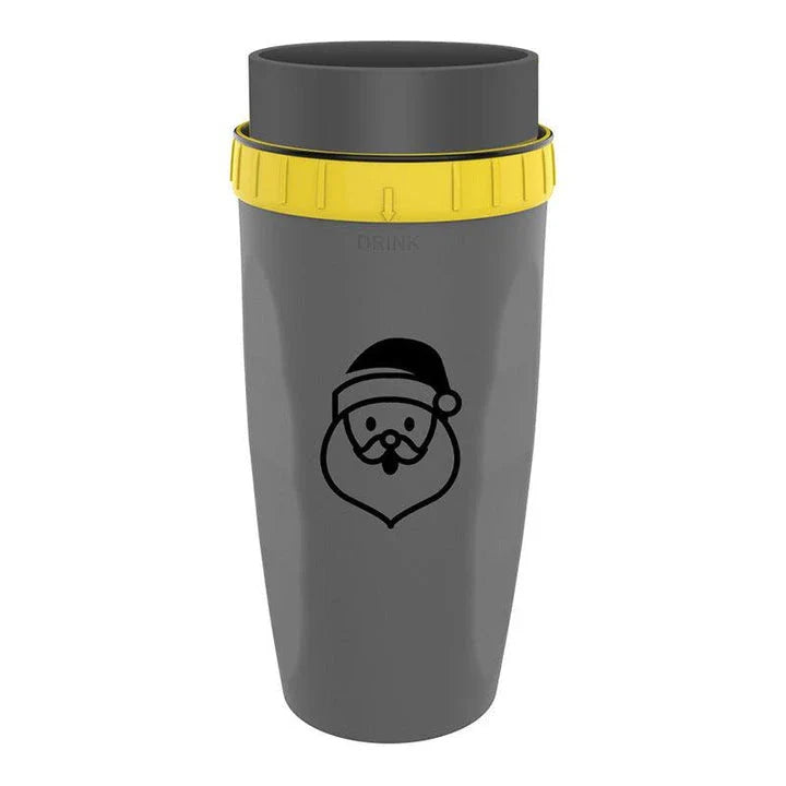 Twist Cup travel tumbler with twist-top mechanism and double-wall insulation for hot and cold drinks
