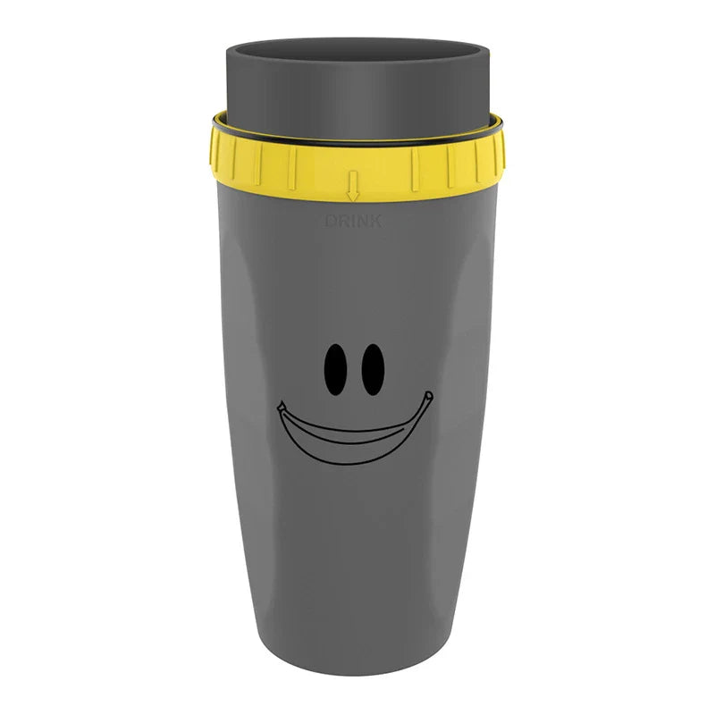 Twist Cup travel tumbler with twist-top mechanism and double-wall insulation for hot and cold drinks