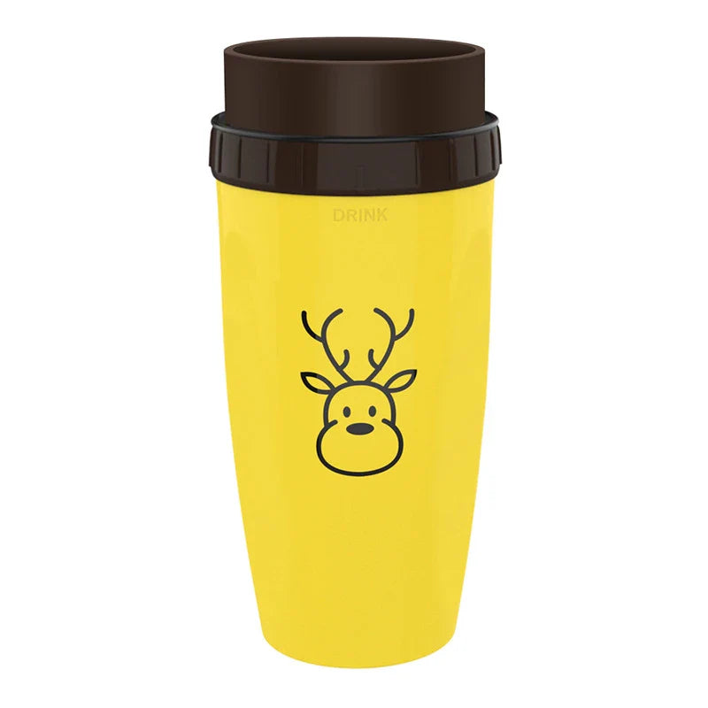 Twist Cup travel tumbler with twist-top mechanism and double-wall insulation for hot and cold drinks