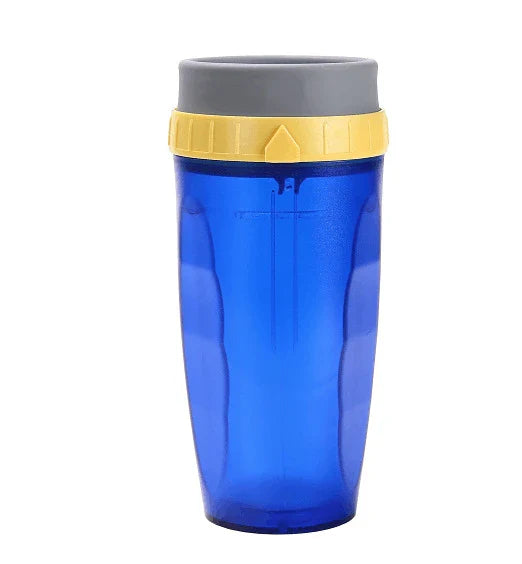Twist Cup travel tumbler with twist-top mechanism and double-wall insulation for hot and cold drinks