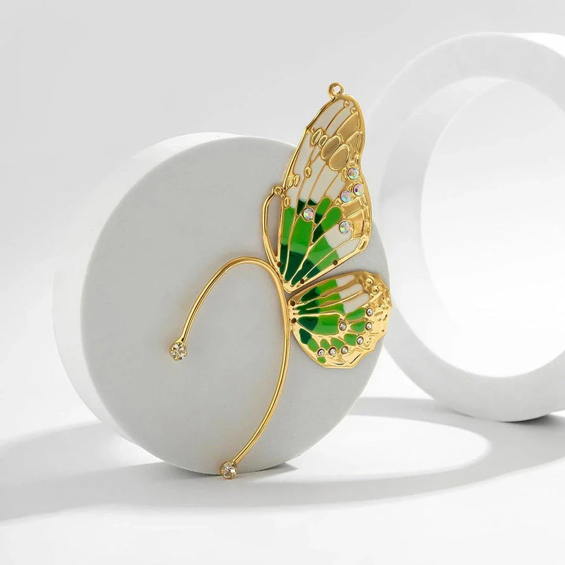 GiftHome Alloy Butterfly Ear Cuff Earrings