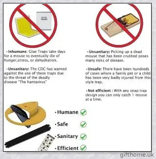 Automatic Mouse Trap Bucket for House - Efficient and Safe Pest Control Device