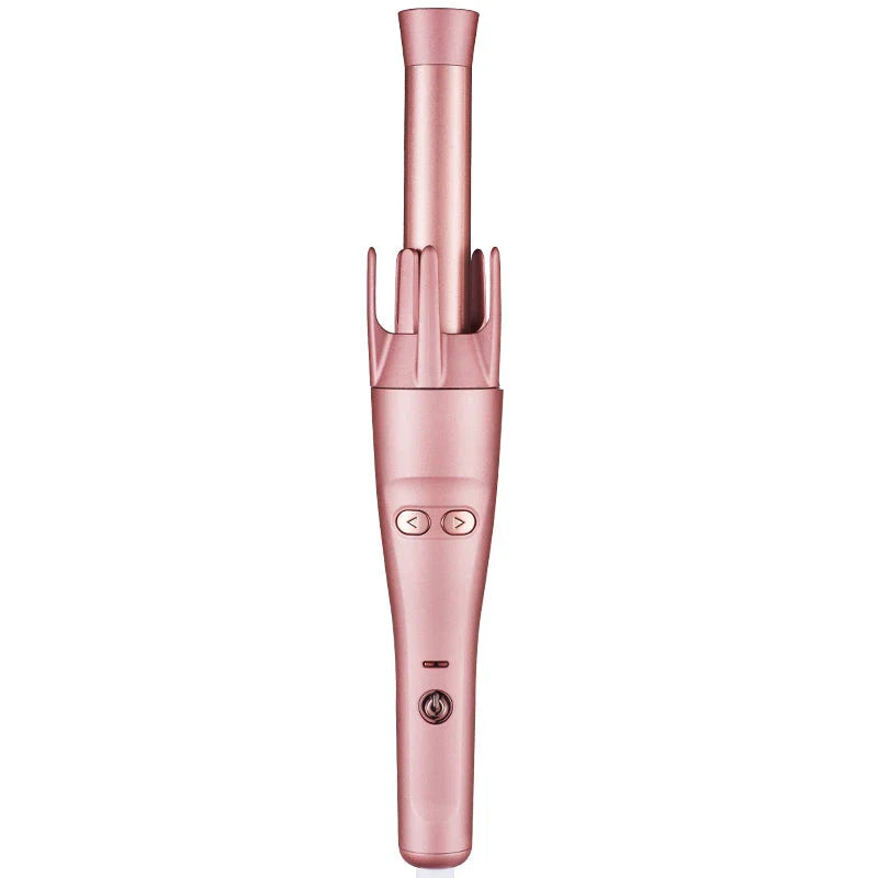 2-in-1 Automatic Hair Curler and Straightener with ceramic plates, rapid heating, and digital temperature control
