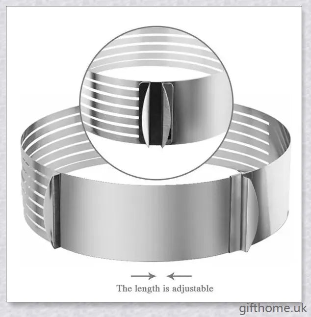 Adjustable stainless steel cake slicer for precise, even cake cutting and dessert portioning