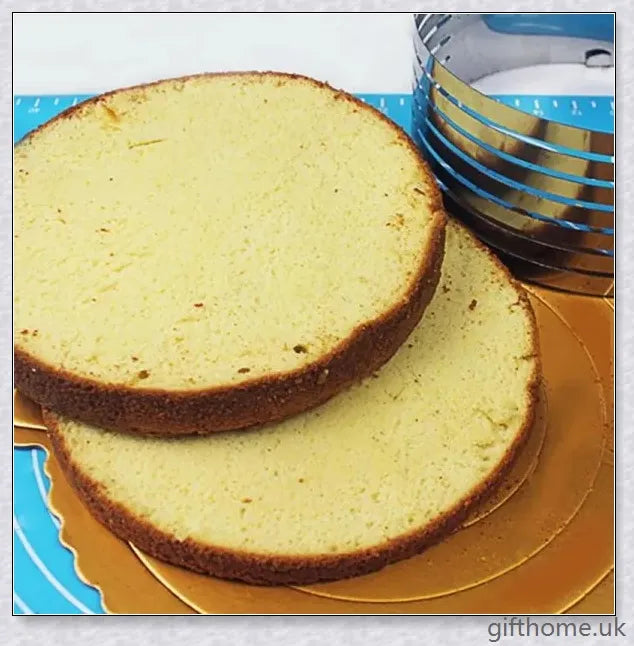 Adjustable stainless steel cake slicer for precise, even cake cutting and dessert portioning