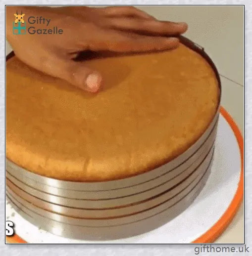 Adjustable stainless steel cake slicer for precise, even cake cutting and dessert portioning