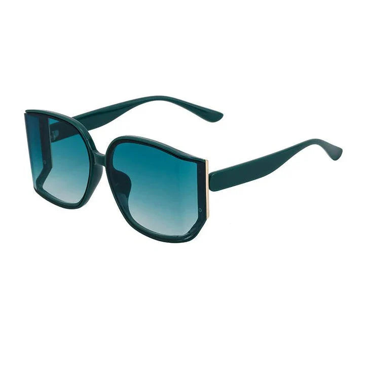 Oversized square sunglasses for women with gradient lenses and premium plastic frames