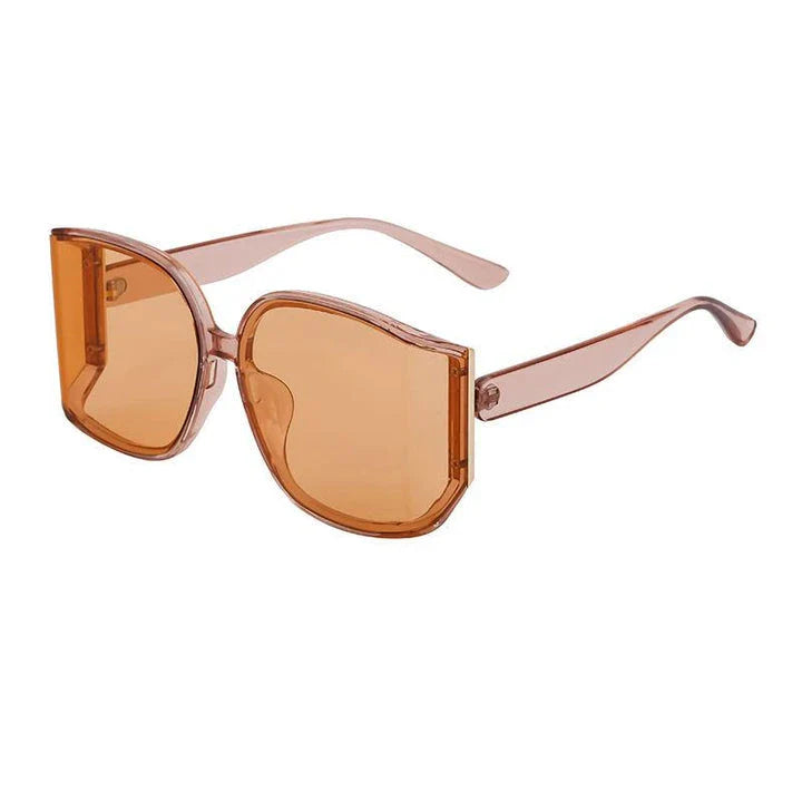 Oversized square sunglasses for women with gradient lenses and premium plastic frames