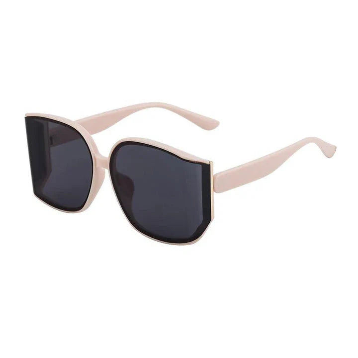 Oversized square sunglasses for women with gradient lenses and premium plastic frames