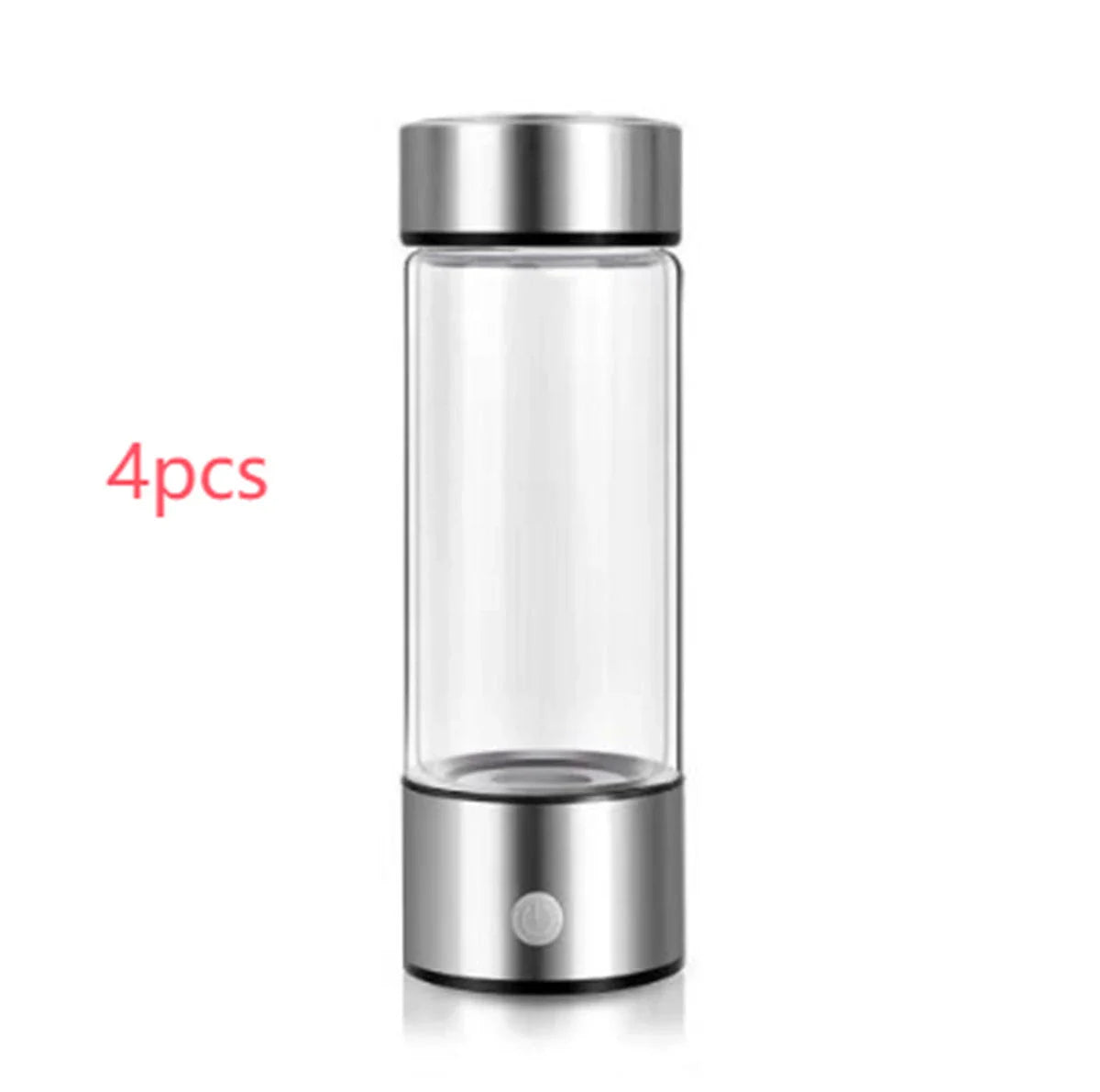 Premium Hydrogen Water Bottle with Rechargeable Generator, Borosilicate Glass, Antioxidant-Infused Water, Portable Hydration Solution