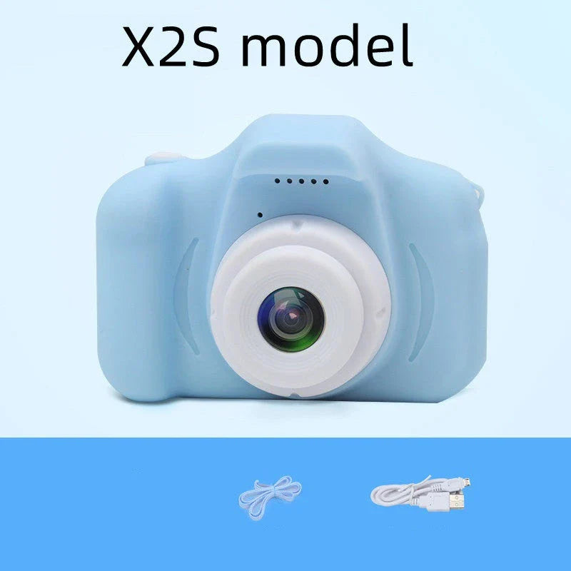 A colorful, cartoon-inspired digital camera for kids with fun filters and high-quality features