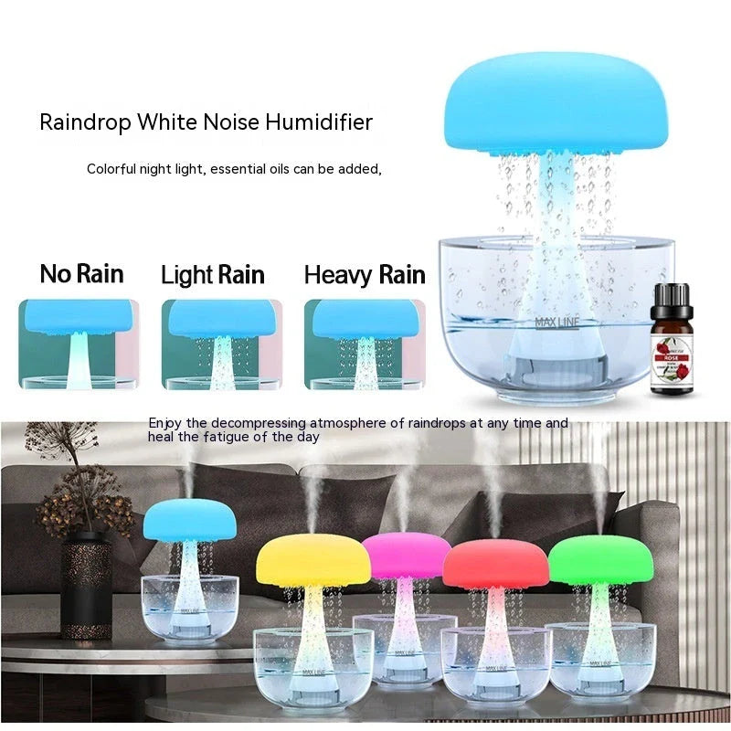 Versatile Cloud Humidifier with Soothing Ambience Lighting - Elevate Your Home Decor with Effective Humidification and Captivating Ambient Lighting