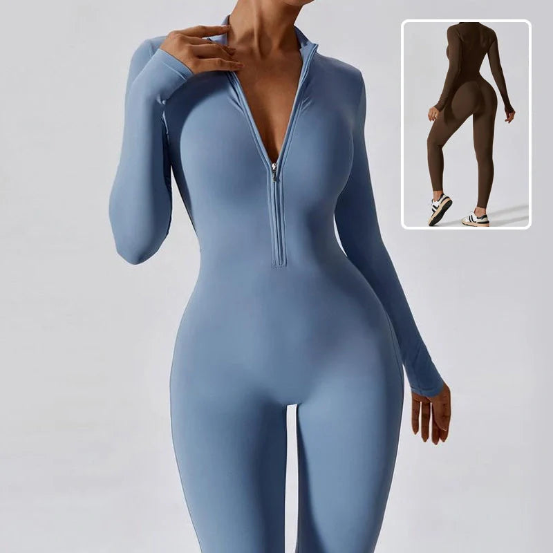 Premium seamless sports jumpsuit for women in various colours and sizes