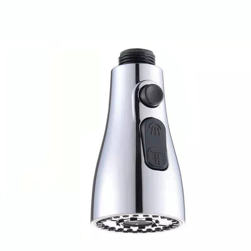 Universal pressurized faucet sprayer with 360-degree rotation and 3 cleaning modes for efficient kitchen cleaning