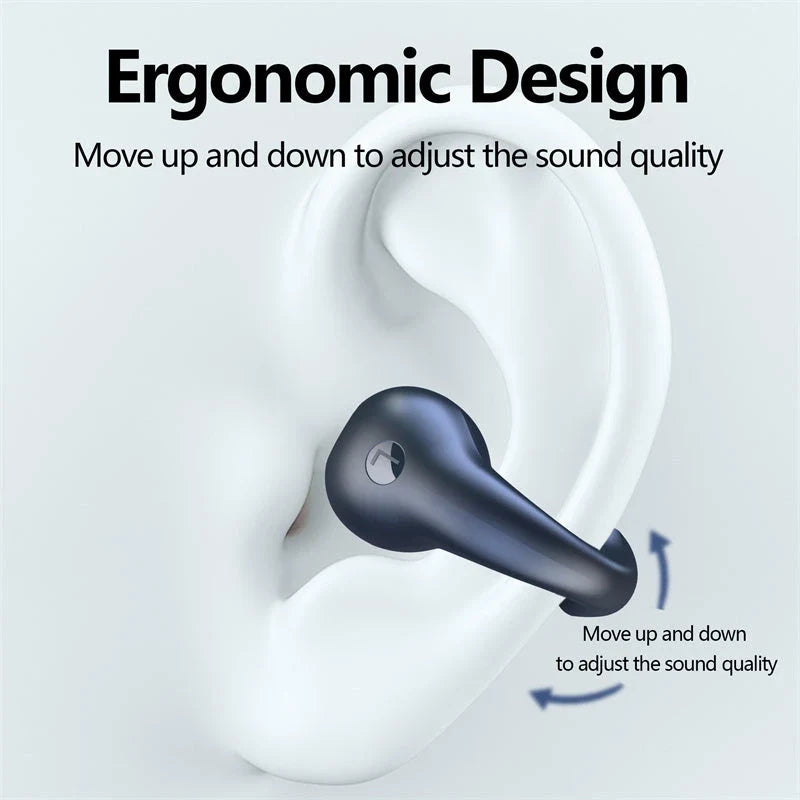 Premium Bone Conduction Wireless Earbuds with Bluetooth 5.3, Dual-Drive Audio, and Ergonomic Ear-Clip Design
