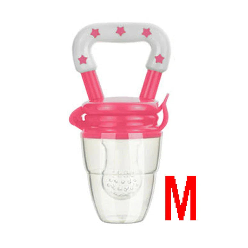 Versatile silicone pacifier with secure design to provide a safe and comfortable feeding experience for babies