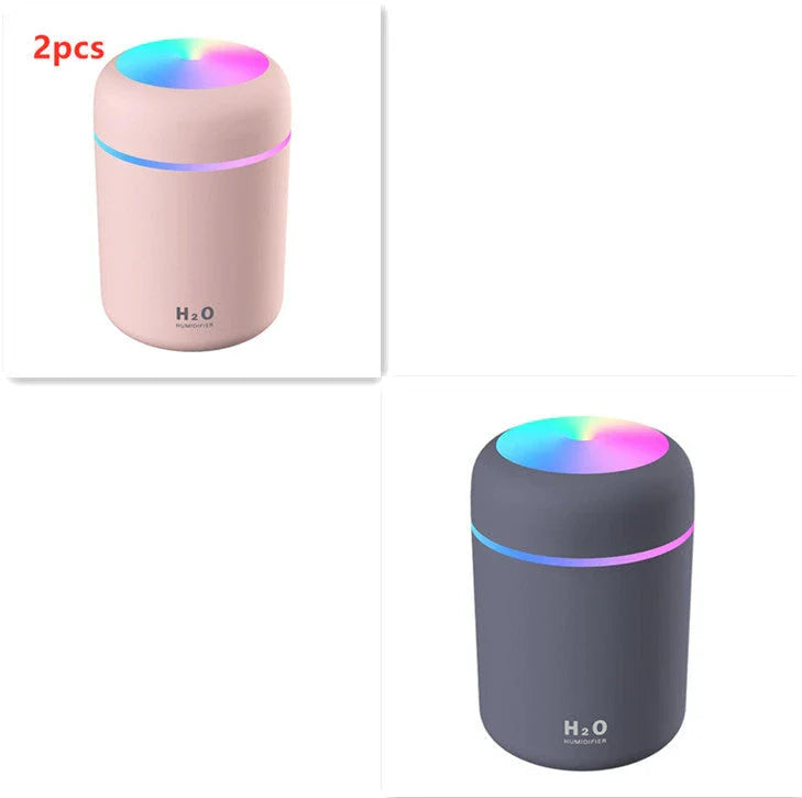 Mini USB Humidifier with Soothing Mist, Quiet Operation, and Automatic Shut-Off for Bedrooms
