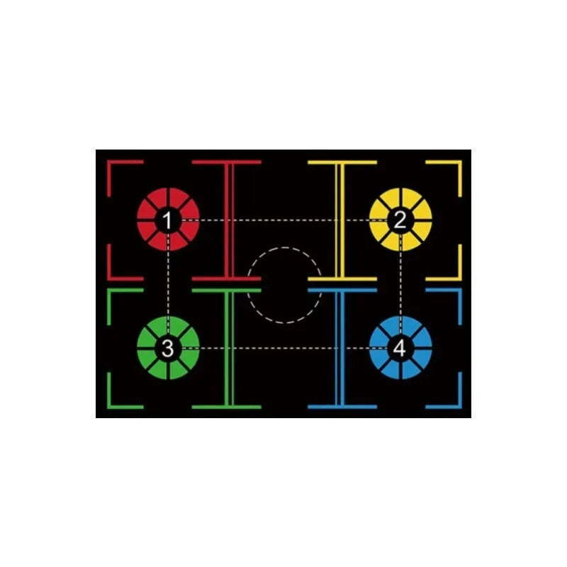 Premium indoor basketball training mat with patterned design for improved footwork and ball control