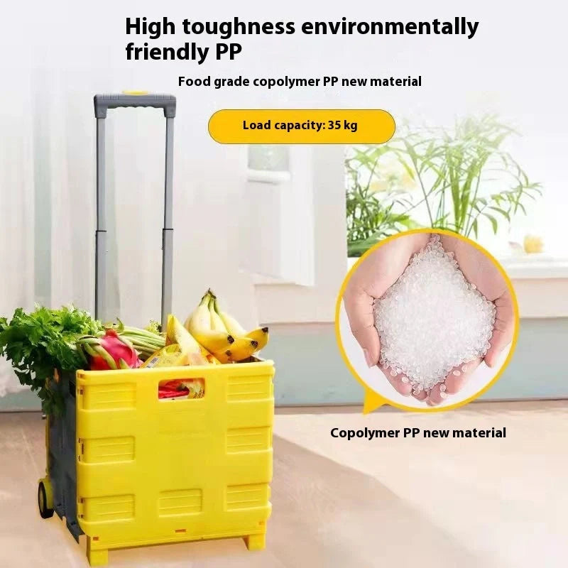 Foldable car boot organiser with lid, made of durable polypropylene plastic, supporting up to 35 kg maximum load