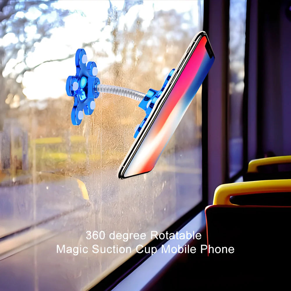 UltraGrip™ phone holder with powerful suction cups that can securely mount to any surface
