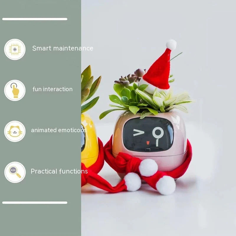Smart Planter with AI and 7 sensors for easy plant care in various colours