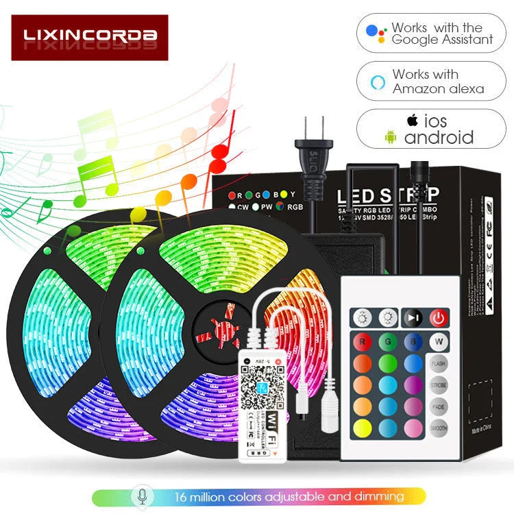 Premium RGB 5050 LED strip lights with vibrant colour options and versatile installation