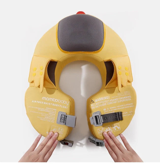 Duckling Underarm Swimming Ring for toddlers in yellow with airtight safety features