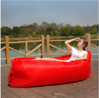 Premium inflatable air sofa in various colours, perfect for outdoor relaxation and leisure