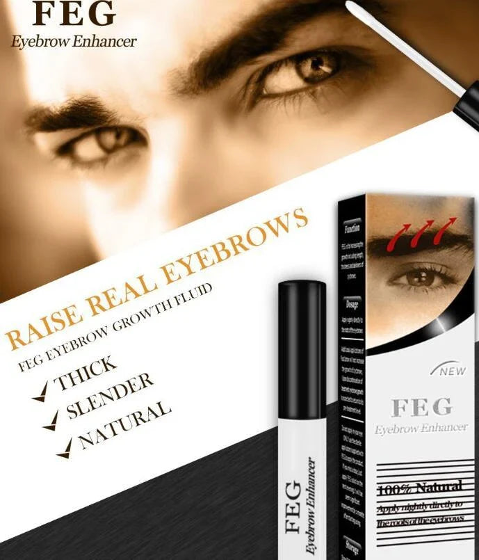 Premium eyelash and eyebrow enhancing serum with natural botanical ingredients, promoting healthier and more vibrant facial hair growth