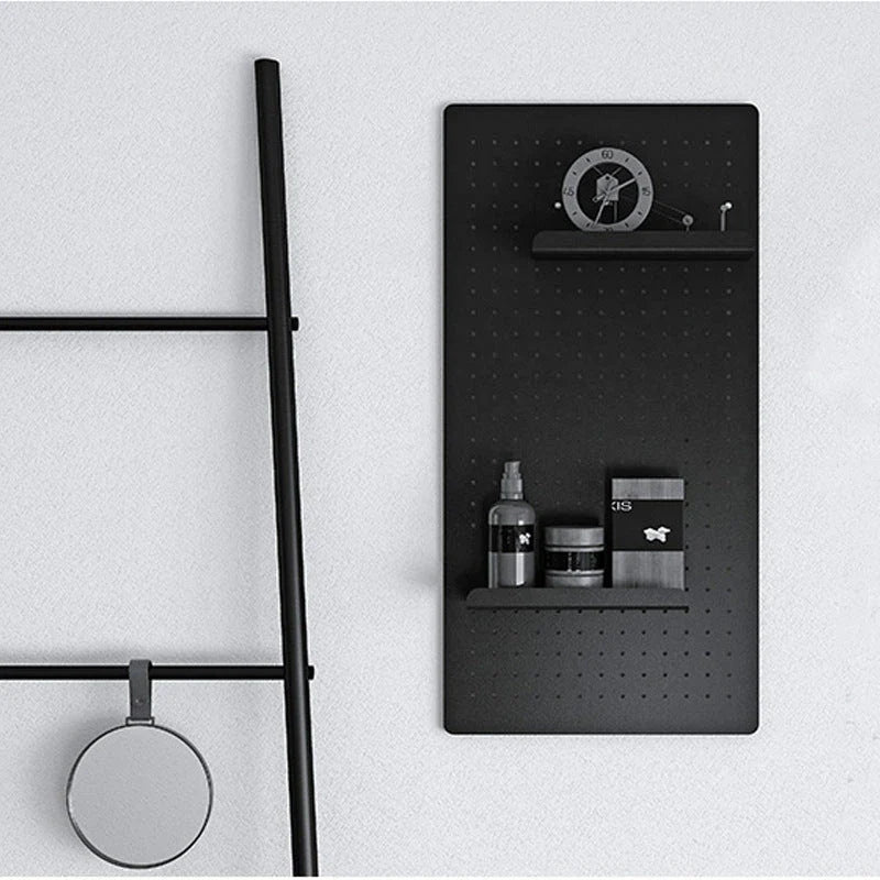 Stylish, wall-mounted Nordic-inspired storage rack for organising kitchen, study, and office essentials