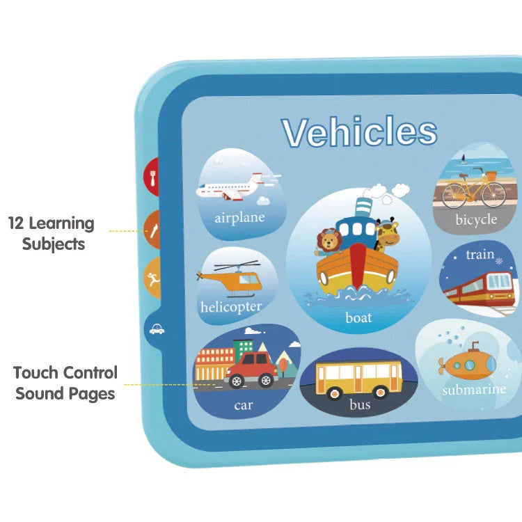 Educational English Kids Intelligent Book Learning Machine with Bluetooth in vibrant colours