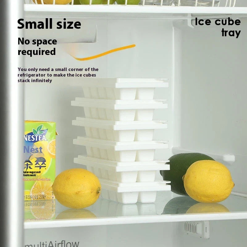 Twist ice cube tray with rotating release mechanism, perfect for freezers and refrigerators