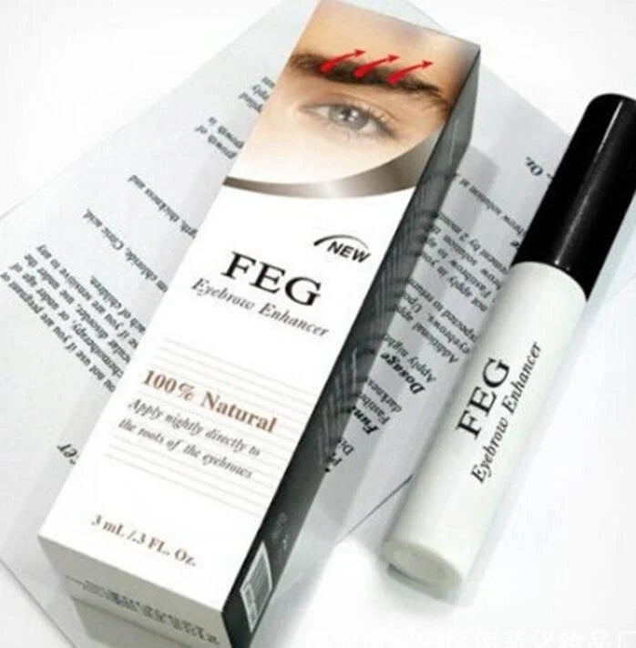 Premium eyelash and eyebrow enhancing serum with natural botanical ingredients, promoting healthier and more vibrant facial hair growth