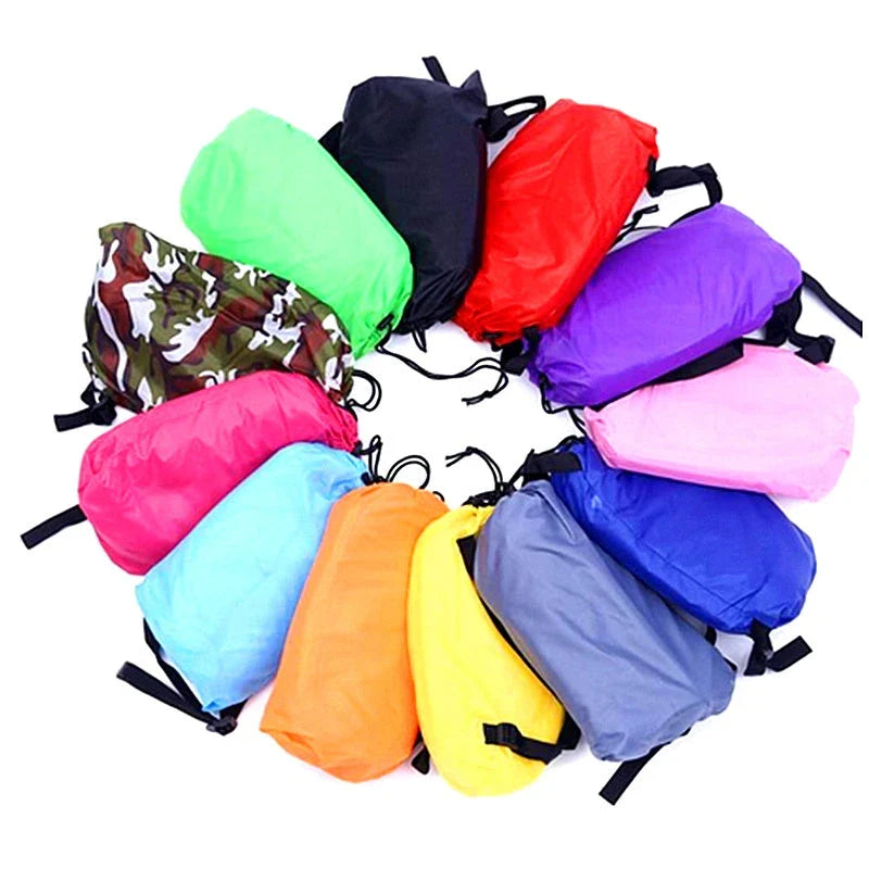 Premium inflatable air sofa in various colours, perfect for outdoor relaxation and leisure