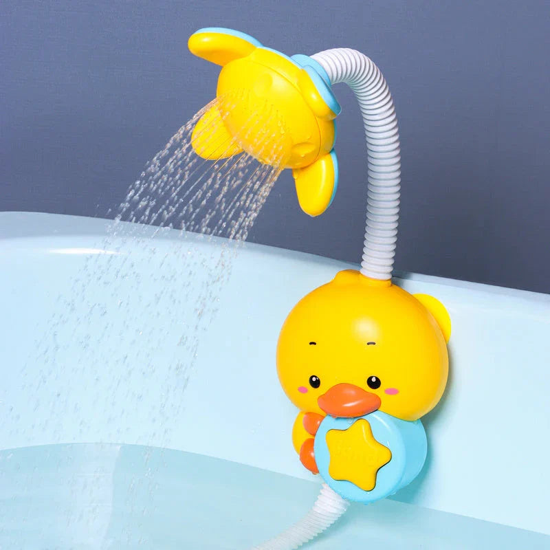 Elephant-shaped water spray toy with adjustable nozzle for bathtime fun and sensory exploration