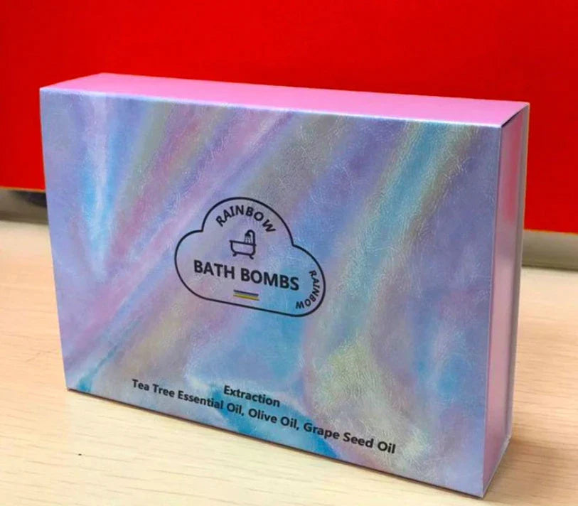Aromatherapy bath bombs with essential oils, cloud-shaped fizzy balls for a soothing, moisturizing and exfoliating bath time experience