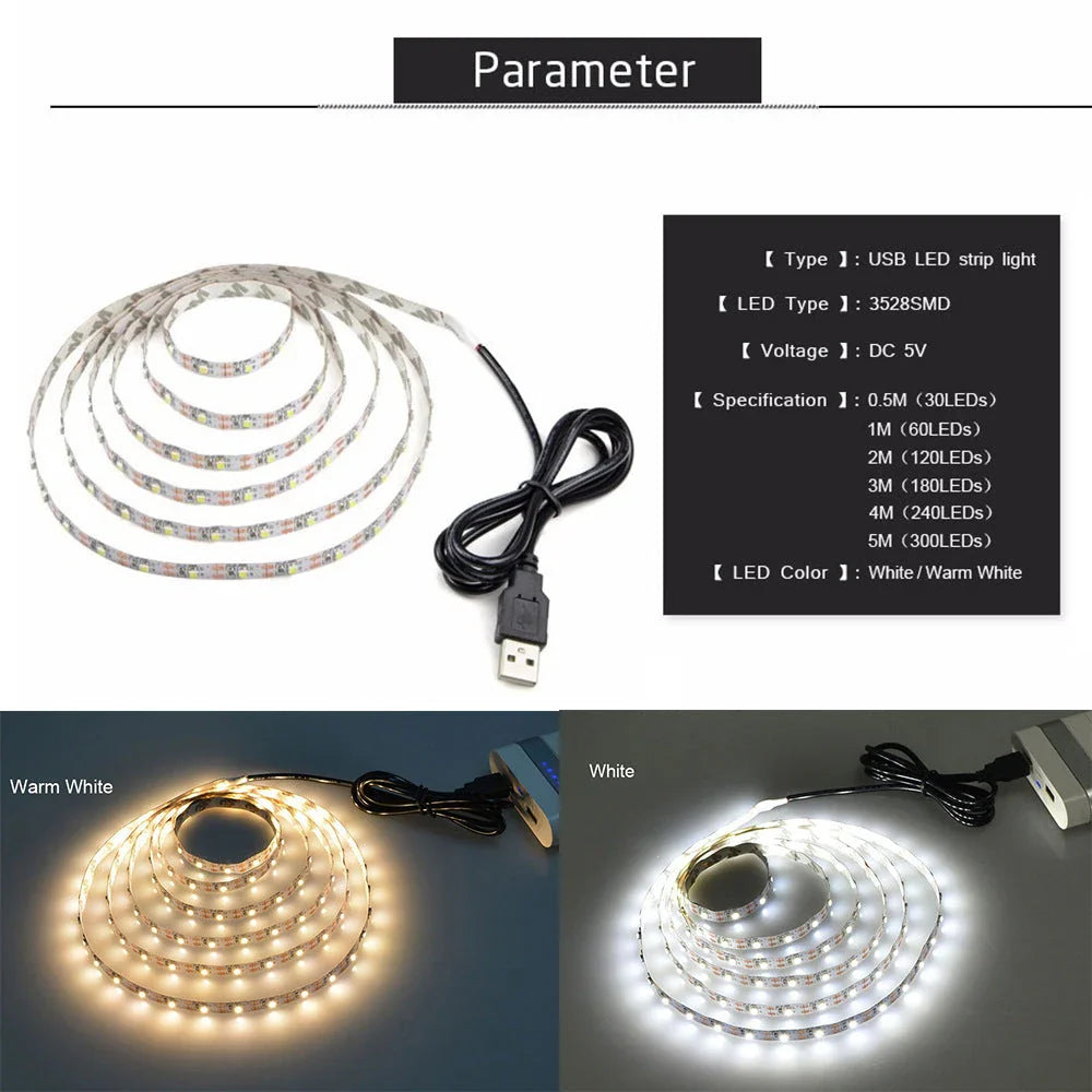 Premium RGB 5050 LED strip lights with vibrant colour options and versatile installation
