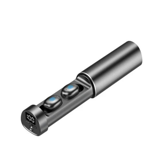 Wireless Bluetooth 5.0 earbuds with 8D HIFI surround sound, ergonomic design, and sweat-resistant construction for music, gaming, and active lifestyles.