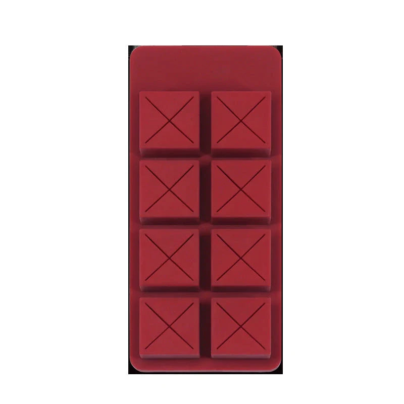 Compact desktop makeup storage organiser with 'chocolate bar' design for lipsticks, glosses, and pencils