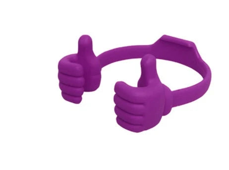 Versatile Thumbs-Up Phone Stand: A compact, adjustable phone holder with a playful, hands-free design for smartphones and tablets